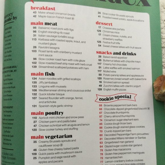 CHRISTMAS COOKING -Savory –Festive Holiday Recipes -Country Christmas 2016 - Picture 2 of 7